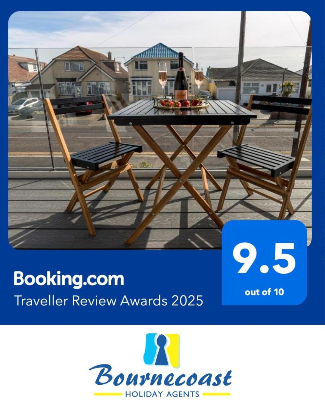 Bournecoast - Stylish Flat With Balcony - Sea Glimpses - 10 Min Walk To - Parking - Wifi - Fm8405 Борнмут